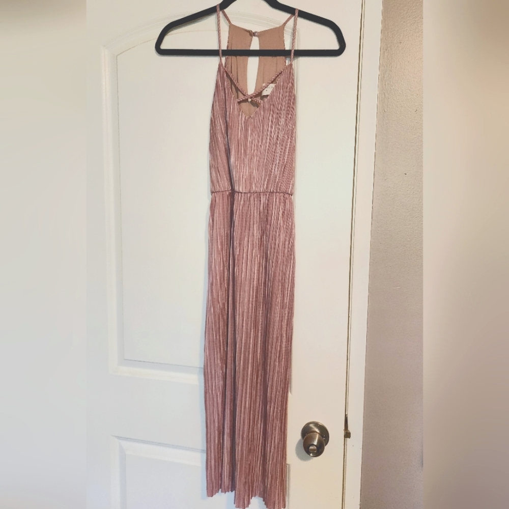 Pink Everly Midi-Dress, Small